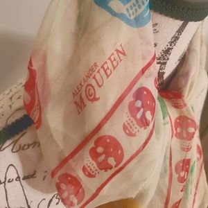 COPY - Alexander McQueen multi color scarf- The PERFECT Spring Scarf!!!